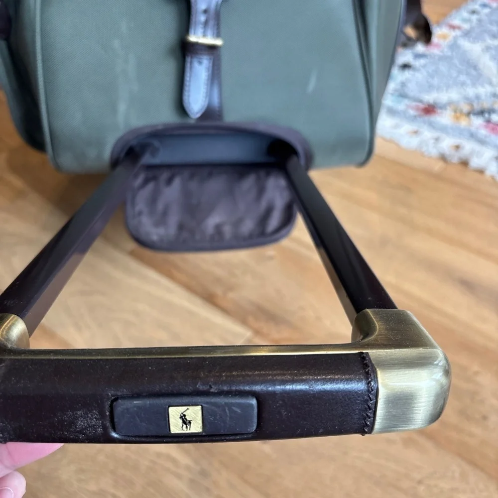 Polo ralph lauren canvas rolling duffle bag luggage
